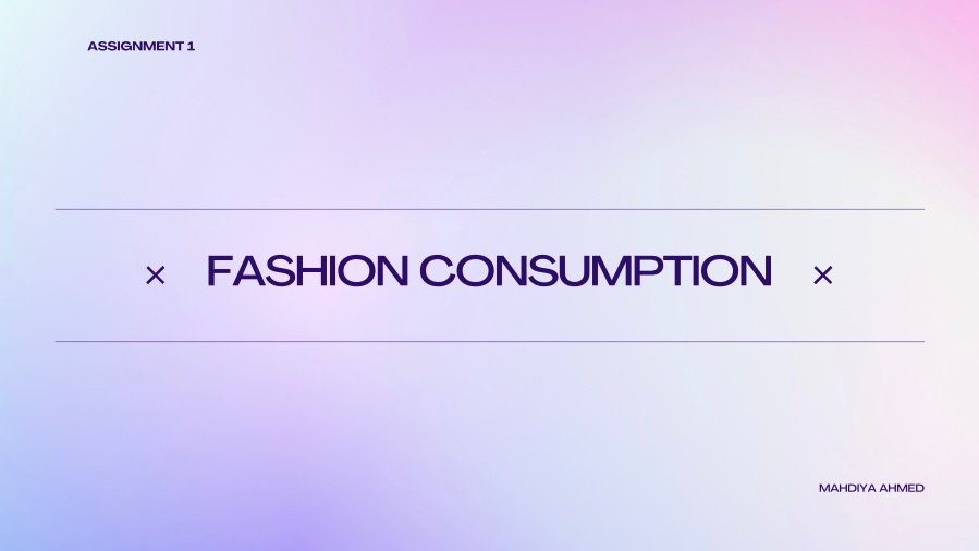 Fashion Consumption cover